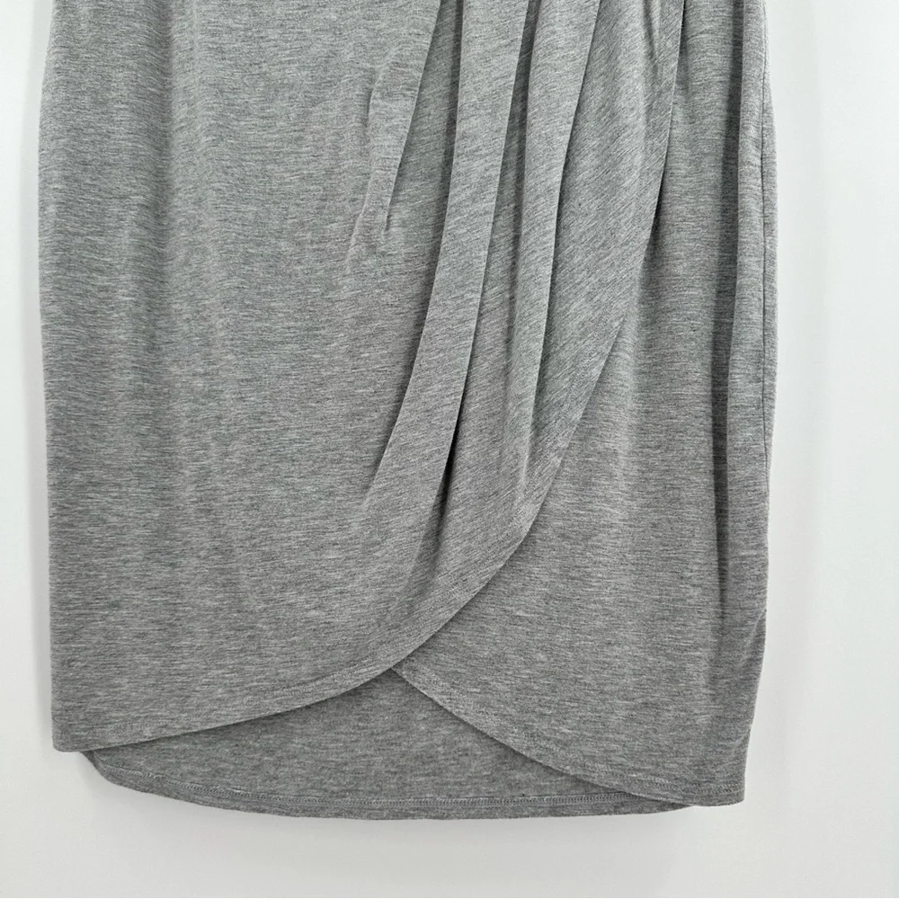 Fabletics Women’s Heathered Gray Soft Stretchy Fitted Wrap Skirt Plus Size XXL